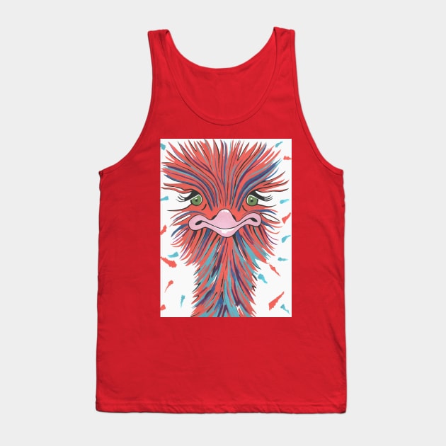 Cute Ostrich Tank Top by SartorisArt1